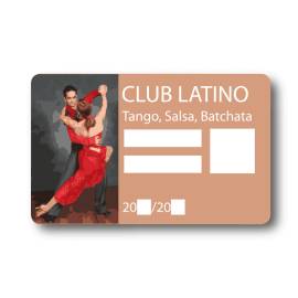 carte d'adhérent club danse