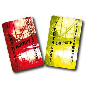 Badge festiva en PVC à personnaliser
