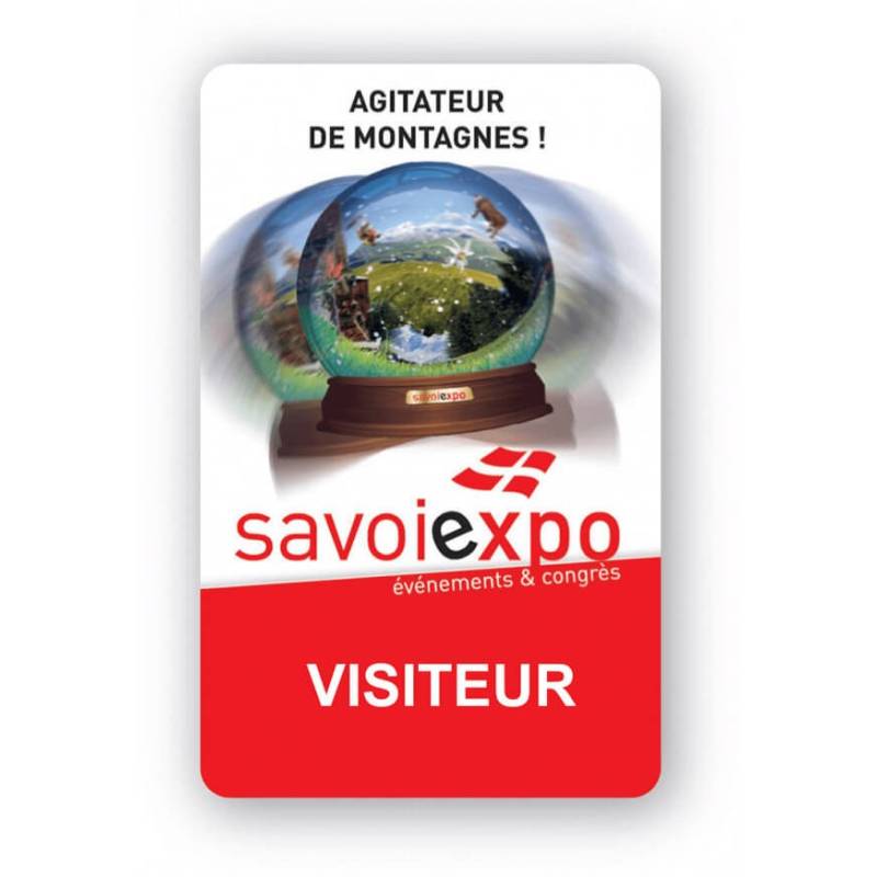 badge visiteur personnalisable