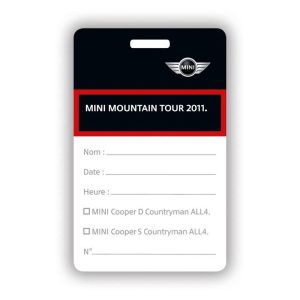 badge visiteur personnalisable