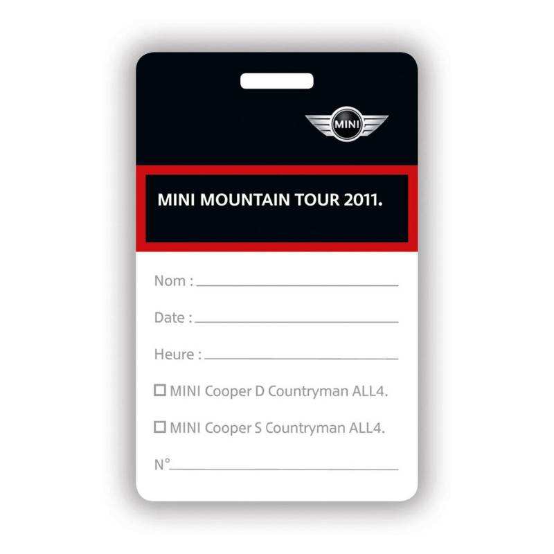 badge visiteur personnalisable