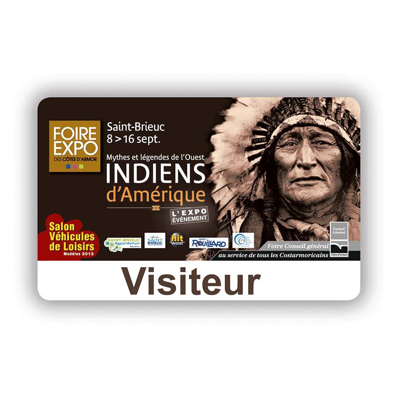 badge visiteur personnalisable