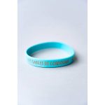 bracelet de piscine turquoise personnalisé Les Sables de Cordouan, marquage doré