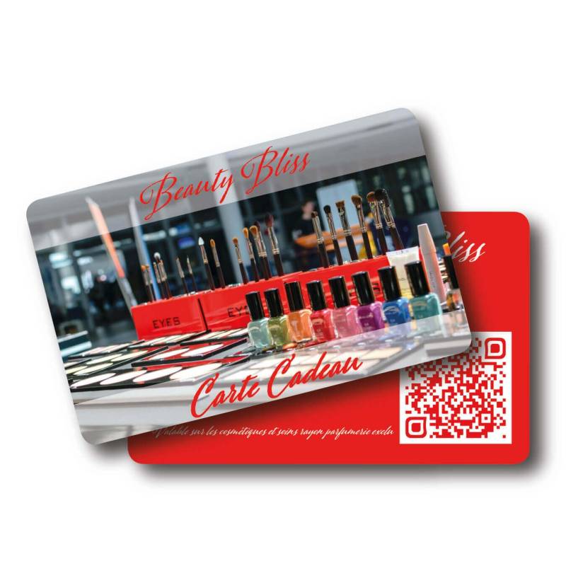 carte cadeau plastique pvc imprimé par Fiba