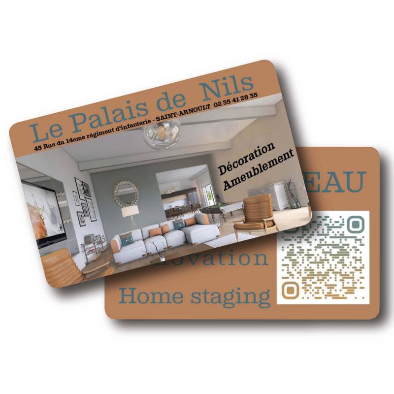 Carte cadeau en PVC à imprimer