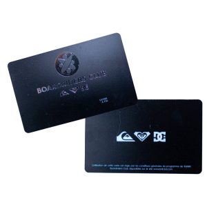 Carte PVC et carte de visite dorure à chaud