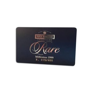 Carte de visite avec gaufrage - finition luxe - PVC