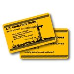 Carte de visite rigide en pvc rigide