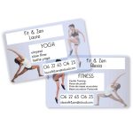 carte de visite translucide coach sportif à personnaliser
