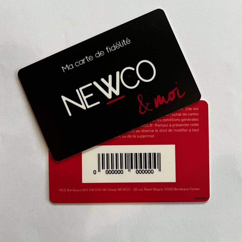 Carte de fidélité avec code barre
