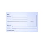 carte scolaire vierge à personnaliser avec emplacement photo, section et année scolaire