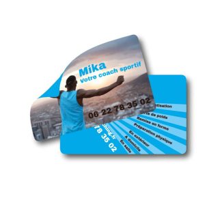 Carte pvc plastique souple à personnaliser