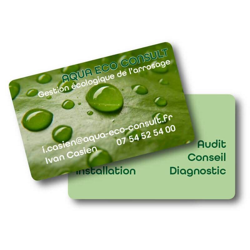 Carte de visite PVC prestige luxe