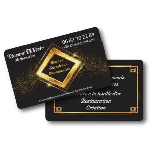 Carte de visite PVC prestige