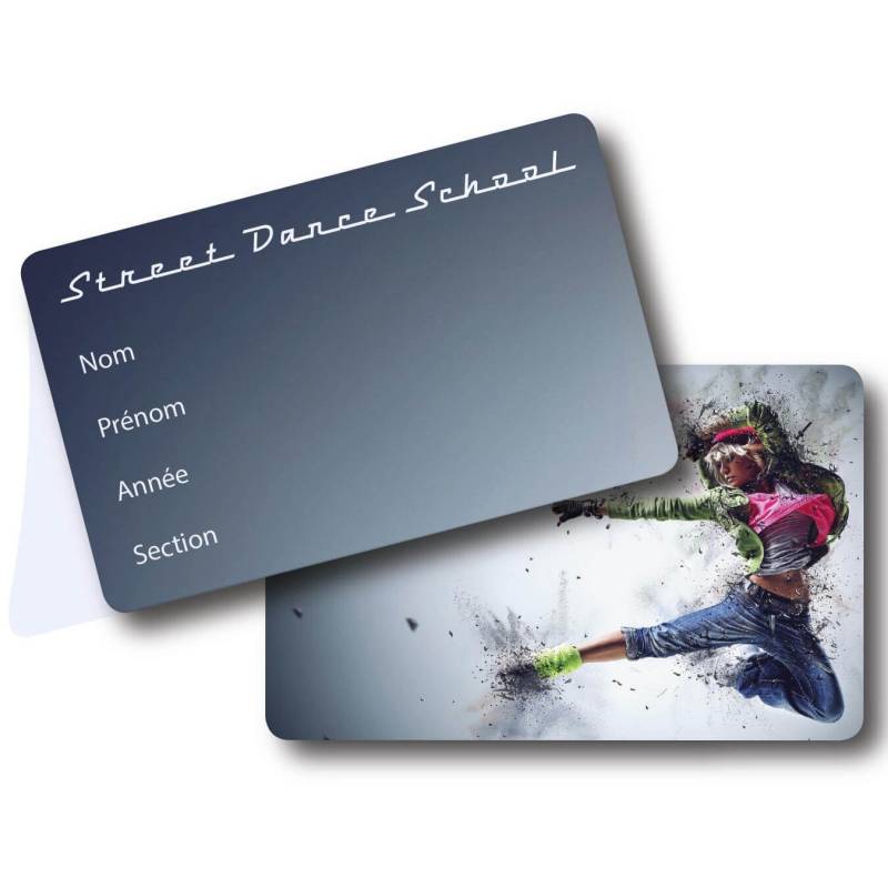 Carte PVC avec overlay modèle par Fiba