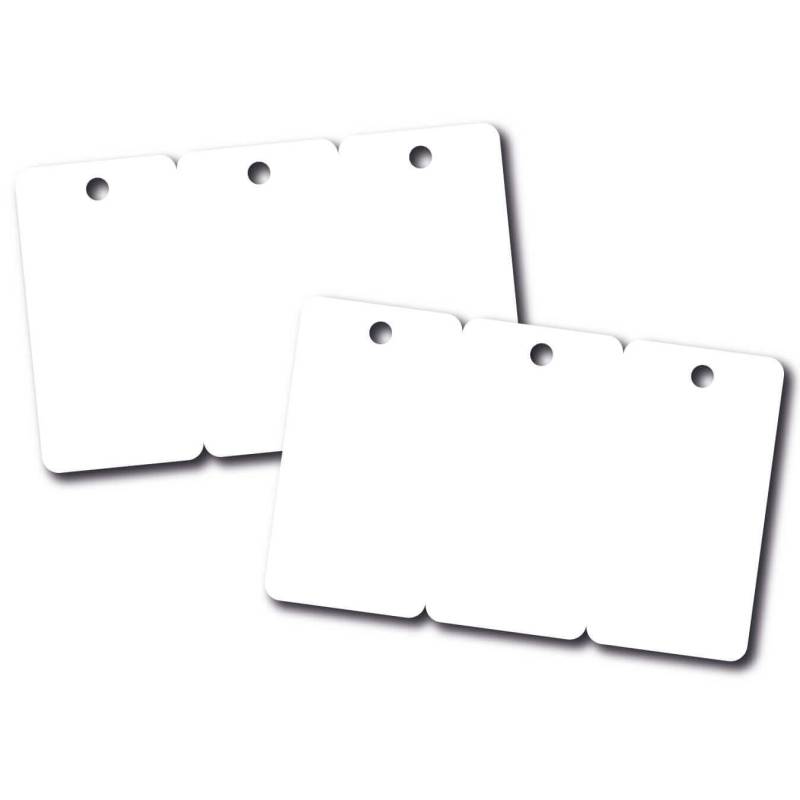 Carte PVC vierge sécable détachable et perforée