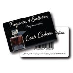 Carte PVC avec code barre à personnaliser