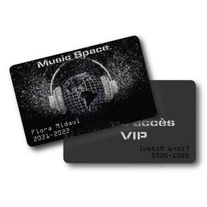 Carte pvc VIP à personnaliser