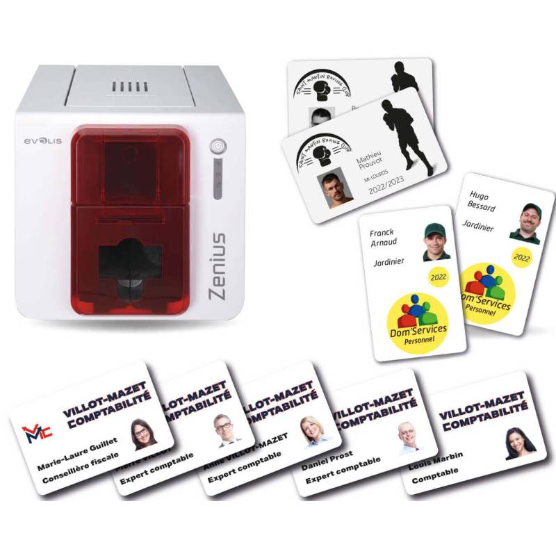 Zenius imprimante carte pvc