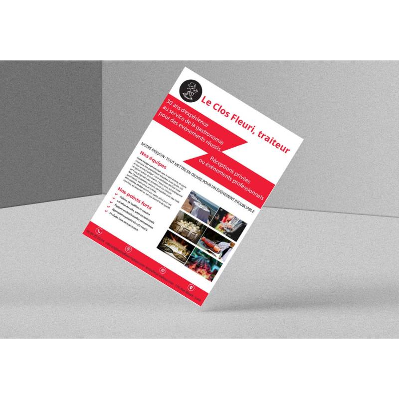 Flyer commercial format standard imprimé par Fiba