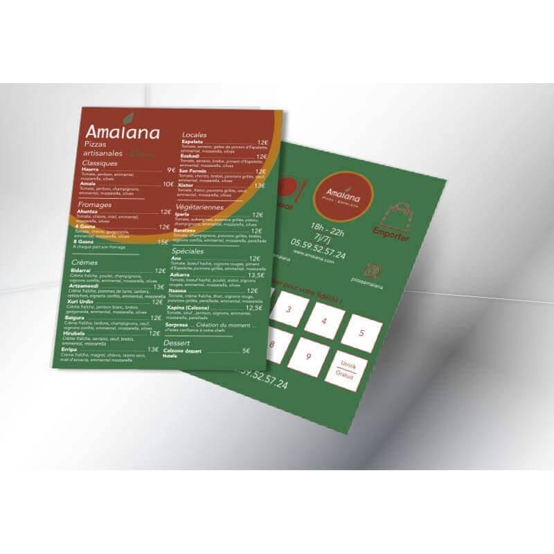 Impression et création de flyer restaurant pour publicité