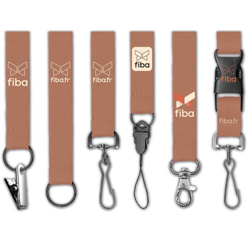tours de cou et lanyards personnalisables